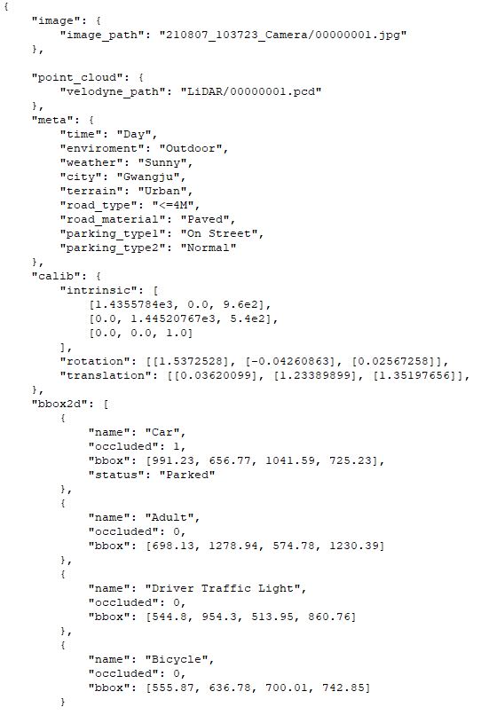 주차 공간 탐색을 위한 차량 관점 복합 데이터-JSON 포맷 예시_1