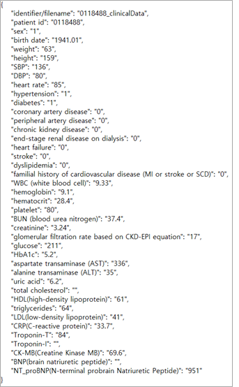 심장질환 진단을 위한 심초음파-라벨링데이터 실제예시_3_임상의료데이터