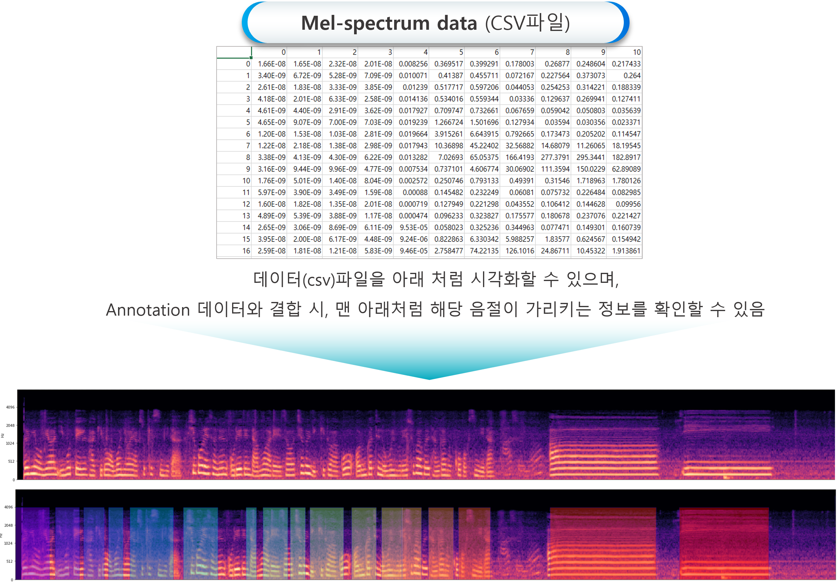 음성질환 판별을 위한 음성-표준 문장, /아/, /이/ 모음으로 구성된 음성데이터로부터 멜-스펙트럼 변환된 원천데이터(CSV)_1