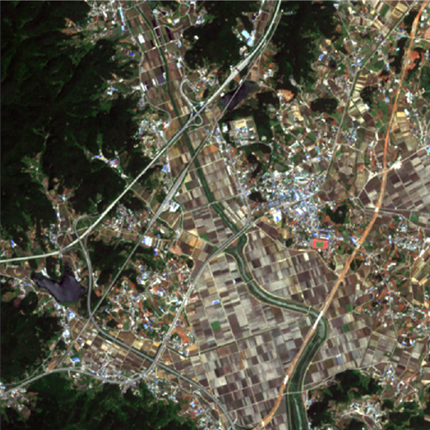 토지 피복지도 위성 이미지 원천데이터