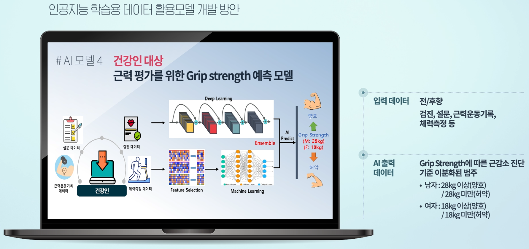 건강인 대상 근력 평가를 위한 Grip strength 예측 모델