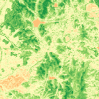 원천데이터 NDVI 예시