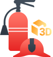 소방시설·장비 3D 스캐닝 데이터 아이콘 이미지