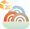음식 3D 데이터 아이콘 이미지