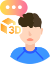음성 기반 3D 발화 얼굴 데이터 아이콘 이미지